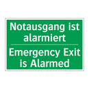 Notausgang ist alarmiert - Emergency Exit is Alarmed