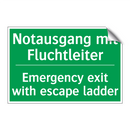Notausgang mit Fluchtleiter - Emergency exit with escape ladder /.../