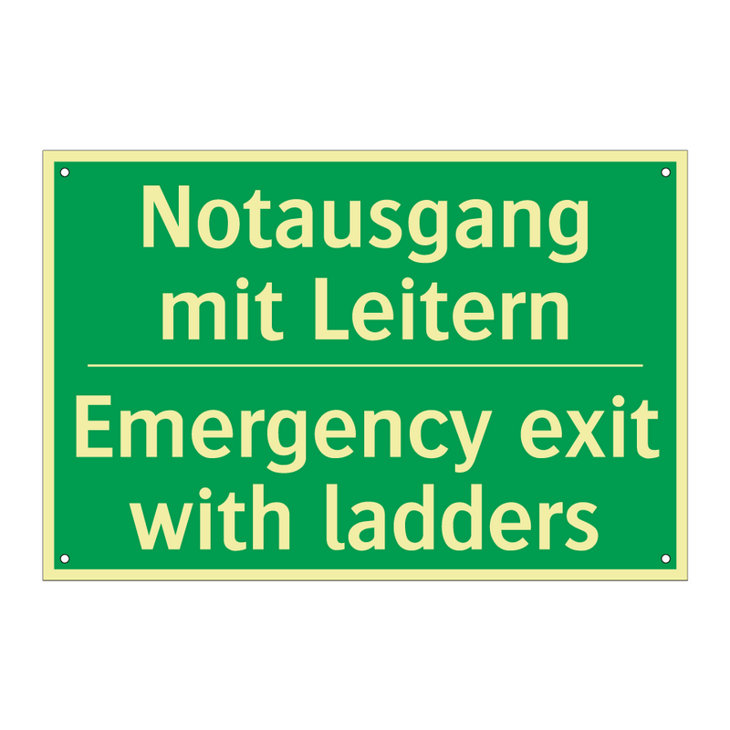 Notausgang mit Leitern - Emergency exit with ladders