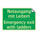 Notausgang mit Leitern - Emergency exit with ladders