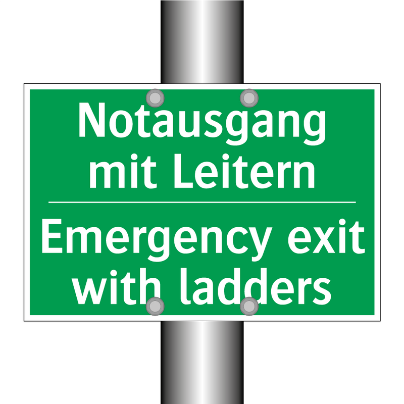 Notausgang mit Leitern - Emergency exit with ladders
