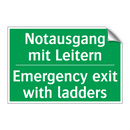 Notausgang mit Leitern - Emergency exit with ladders
