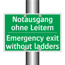 Notausgang ohne Leitern - Emergency exit without ladders