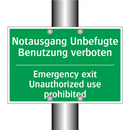 Notausgang Unbefugte Benutzung /.../ - Emergency exit Unauthorized use /.../