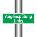 Augenspülung links