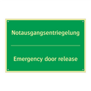 Notausgangsentriegelung - Emergency door release