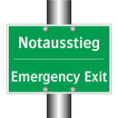 Notausstieg - Emergency Exit