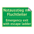 Notausstieg mit Fluchtleiter - Emergency exit with escape ladder /.../