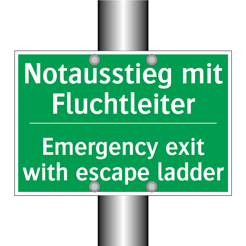 Notausstieg mit Fluchtleiter - Emergency exit with escape ladder /.../