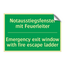 Notausstiegsfenster mit Feuerleiter /.../ - Emergency exit window with fire /.../