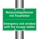 Notausstiegsfenster mit Feuerleiter /.../ - Emergency exit window with fire /.../