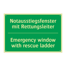 Notausstiegsfenster mit Rettungsleiter /.../ - Emergency window with rescue ladder /.../