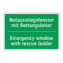 Notausstiegsfenster mit Rettungsleiter /.../ - Emergency window with rescue ladder /.../