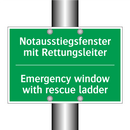 Notausstiegsfenster mit Rettungsleiter /.../ - Emergency window with rescue ladder /.../