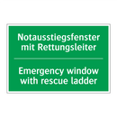 Notausstiegsfenster mit Rettungsleiter /.../ - Emergency window with rescue ladder /.../