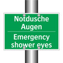 Notdusche Augen - Emergency shower eyes