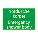 NOTDUSCHE KORPER - EMERGENCY SHOWER BODY