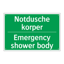NOTDUSCHE KORPER - EMERGENCY SHOWER BODY