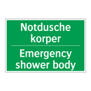 NOTDUSCHE KORPER - EMERGENCY SHOWER BODY