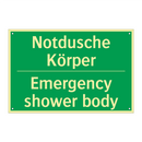 Notdusche Körper - Emergency shower body