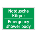 Notdusche Körper - Emergency shower body