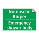 Notdusche Körper - Emergency shower body