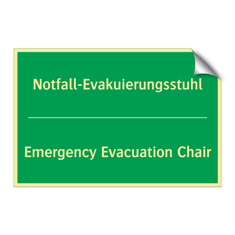 Notfall-Evakuierungsstuhl - Emergency Evacuation Chair