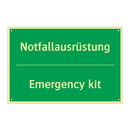 Notfallausrüstung - Emergency kit