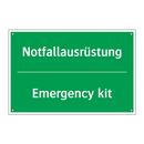 Notfallausrüstung - Emergency kit