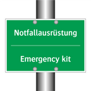 Notfallausrüstung - Emergency kit