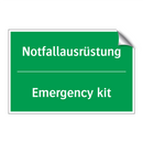 Notfallausrüstung - Emergency kit