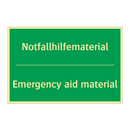 Notfallhilfematerial - Emergency aid material