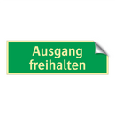 Ausgang freihalten