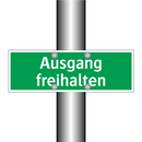 Ausgang freihalten