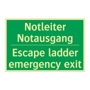 Notleiter Notausgang - Escape ladder emergency exit