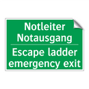 Notleiter Notausgang - Escape ladder emergency exit