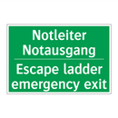 Notleiter Notausgang - Escape ladder emergency exit