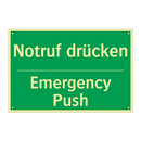 Notruf drücken - Emergency Push