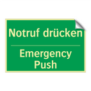 Notruf drücken - Emergency Push