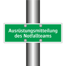 Ausrüstungsmitteilung des Notfallteams