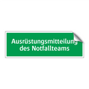 Ausrüstungsmitteilung des Notfallteams