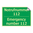 Notrufnummer 112 - Emergency number 112