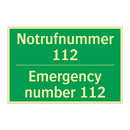 Notrufnummer 112 - Emergency number 112