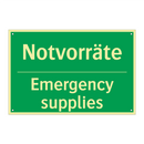 Notvorräte - Emergency supplies