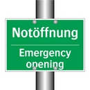 Notöffnung - Emergency opening