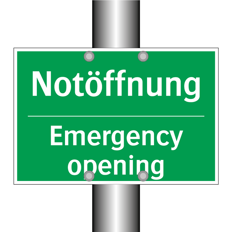 Notöffnung - Emergency opening
