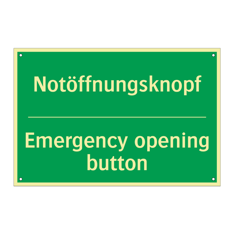 Notöffnungsknopf - Emergency opening button
