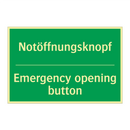 Notöffnungsknopf - Emergency opening button