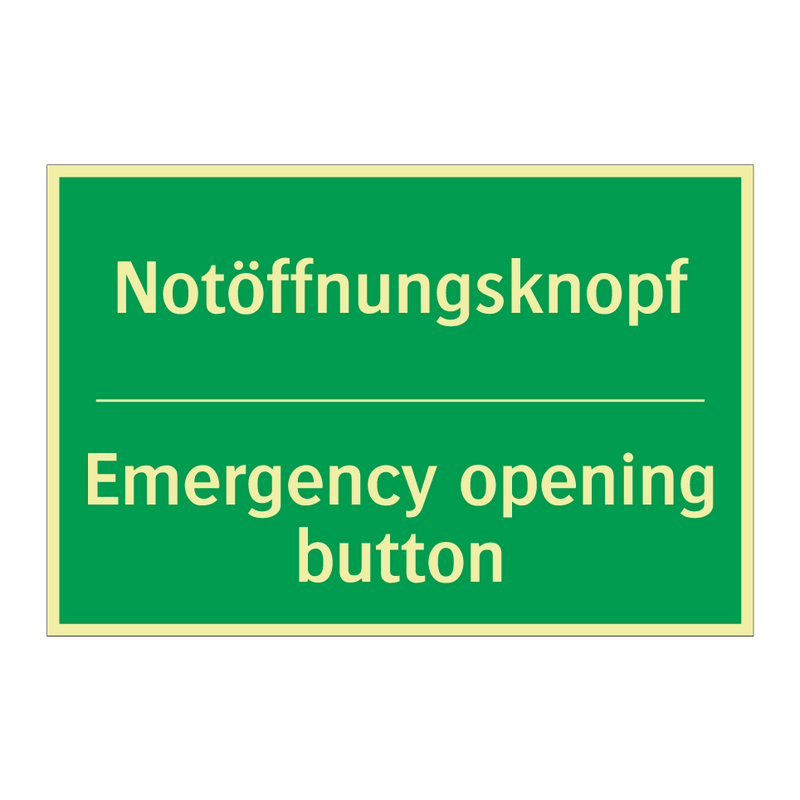 Notöffnungsknopf - Emergency opening button