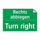 Rechts abbiegen - Turn right